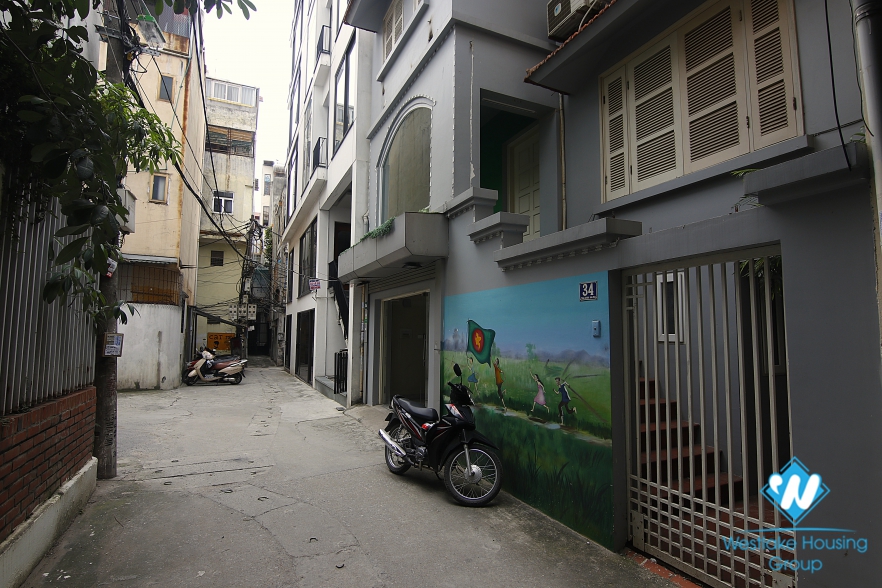 A Bright Spacious 4th floor house for rent in Ba Dinh 